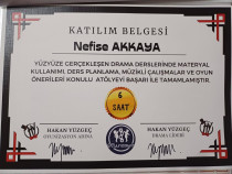 Çocuk Gelişimci/Özel Eğitim Alan Öğretmeni Sertifika